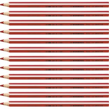 Matite colorate Stabilo Trio Maxi tratto 4,2 mm conf. 12 pz arancio 203/310