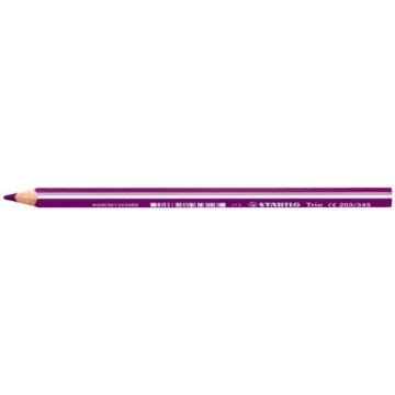 Matite colorate Stabilo Trio Maxi tratto 4,2 mm conf. 12 pz rosso viola 203/345