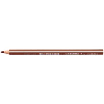 Matite colorate Stabilo Trio Maxi tratto 4,2 mm conf. 12 pz marrone chiaro 203/655