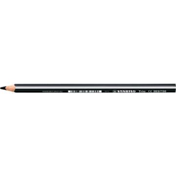 Matite colorate Stabilo Trio Maxi tratto 4,2 mm conf. 12 pz nero 203/750