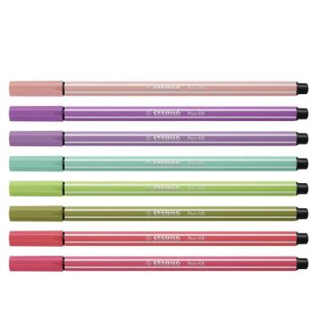 Pennarelli Stabilo Pen 68 tratto 1 mm conf. 8 colori assortiti 68/8-02