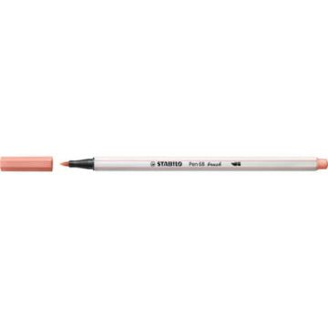 Pennarello Stabilo Pen 68 brush - punta a pennello - M 1 mm rosa chiaro 568/26