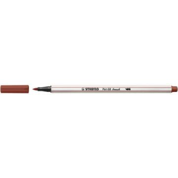 Pennarello Stabilo Pen 68 brush - punta a pennello - M 1 mm terra di siena - 568/75