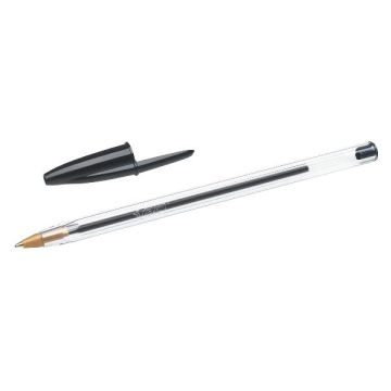 Penna a sfera BIC Cristal M 1 mm in blister da 4 nero - 8308591