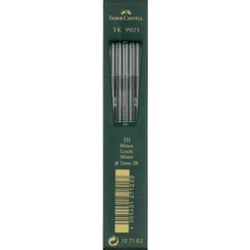 Mine Faber Castell Super Polymer 2 mm 2B conf. 10 pezzi - 127102