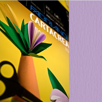 Cartoncino a due superfici Fabriano CartaCrea 35x50 cm 220 g conf. 10 fogli - violetto - 46435124