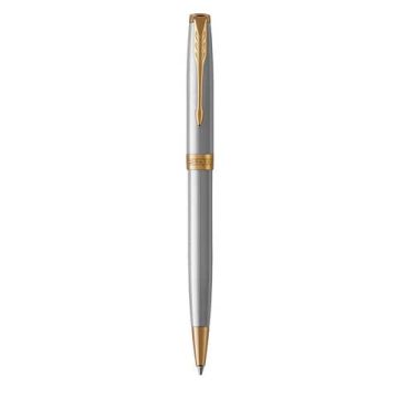 Penna a sfera Parker Sonnet punta M inchiostro nero Parker Stainless Steel GT - 1931507