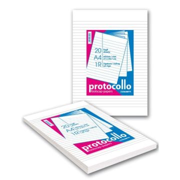 Fogli protocollo A4 Blasetti - in risma da 200 ff - 60 g/m2 - 0B 6502
