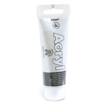 Colore acrilico Primo in tubetto in polietilene 75 ml argento 420TA75910