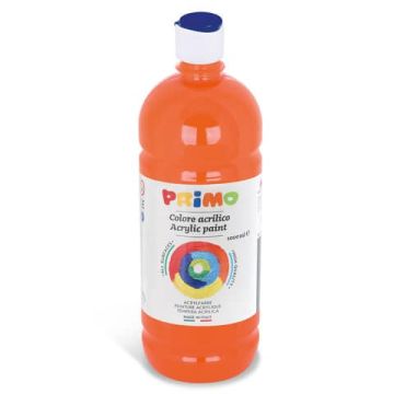 Colore acrilico Primo in bottiglia con tappo dosatore 1000 ml arancione 404TA1000250