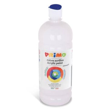 Colore acrilico Primo in bottiglia con tappo dosatore 1000 ml bianco 404TA1000100