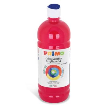 Colore acrilico Primo in bottiglia con tappo dosatore 1000 ml carminio 404TA1000310