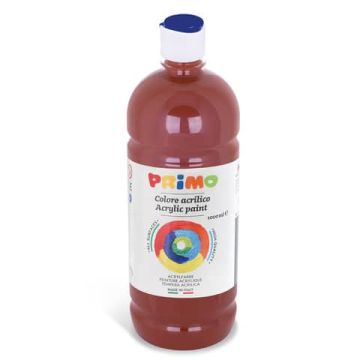 Colore acrilico Primo in bottiglia con tappo dosatore 1000 ml marrone 404TA1000730
