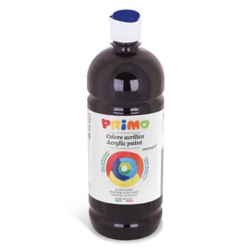 Colore acrilico Primo in bottiglia con tappo dosatore 1000 ml nero 404TA1000800