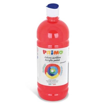 Colore acrilico Primo in bottiglia con tappo dosatore 1000 ml rosso 404TA1000300
