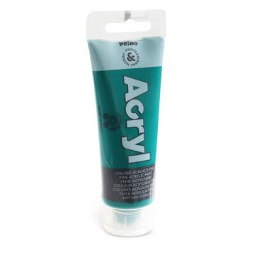 Colore acrilico Primo in bottiglia PET con tappo dosatore 75 ml verde smeraldo - 420TA75641