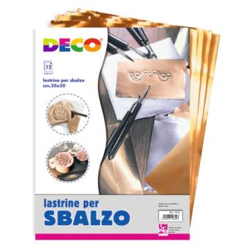 Lastrine in alluminio e rame CWR in conf. da 12 pz 20x30 cm 113/4