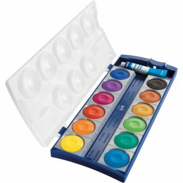 Acquarelli 735 Pelikan in conf. da 12 pezzi + tavolozza colori assortiti - 720854