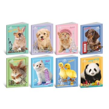 Maxi quaderni Blasetti Cuccioli formato A4 carta 80 g conf. 10 pezzi rigatura Q - 8563