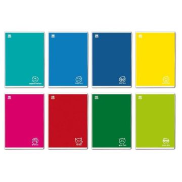 Maxi quaderno Blasetti Colorface A4 colori assortiti 100 g conf. 10 pezzi rigatura B - 5906