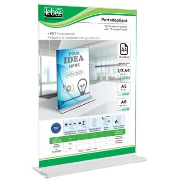 Portadepliant in PET Lebez formato 21x30 cm - base a T 80994