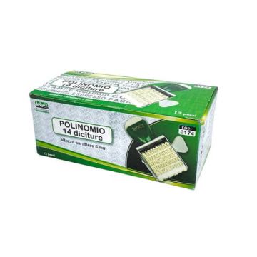 Timbro polinomio Lebez 14 diciture 174