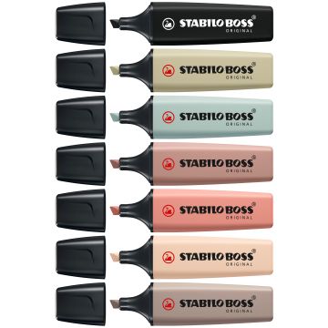 Evidenziatori Stabilo Boss Nature Colors - conf. 8 colori 70/8-2-1