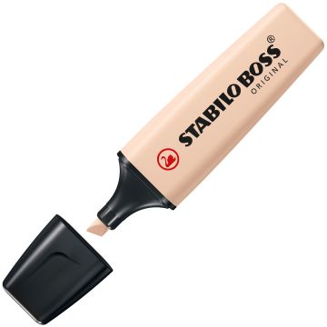 Evidenziatori Stabilo Boss Nature Colors - conf. 10 pz - colore sabbia 70/186