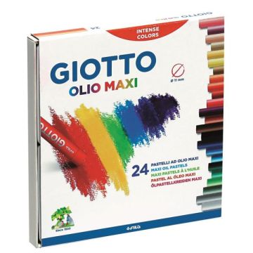 Pastelli ad olio Giotto Maxi in conf. da 24 colori assortiti F293800