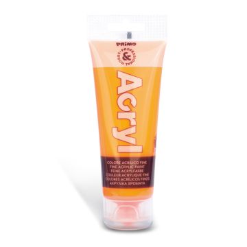 Colore acrilico Primo in bottiglia PET con tappo dosatore 75 ml arancio fluo - 420TAF75250
