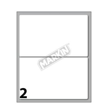Etichette bianche permanenti Markin Copiatabu 115x70 mm - conf. 10 blister da 10 ff - X11053