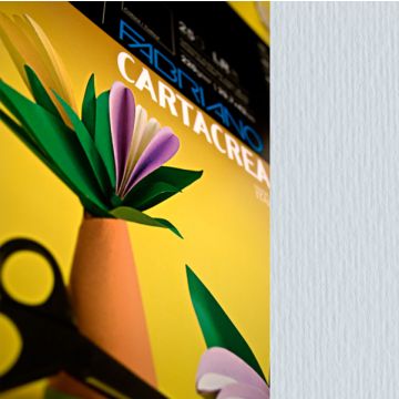 Cartoncino a due superfici Fabriano CartaCrea 35x50 cm 220 g conf. 10 fogli - perla - 46435102