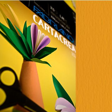 Cartoncino a due superfici Fabriano CartaCrea 35x50 cm 220 g conf. 10 fogli - aragosta - 46435126