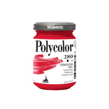 Colore vinilico fine Maimeri in vasetto 140 ml vermiglione - M1220280