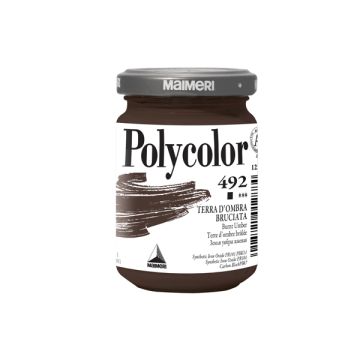 Colore vinilico fine Maimeri in vasetto 140 ml terra d'ombra bruciata - M1220492