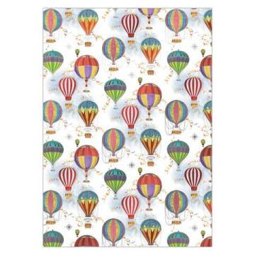 Carta regalo Biembi 70x100 cm in conf. da 5 fogli Mongolfiere BCVDKTC37