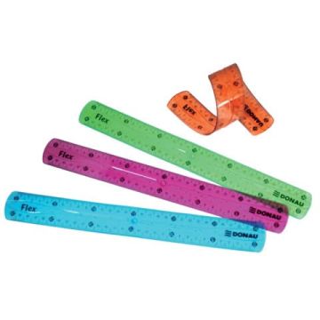 Righello trasparente Donau flex assortito 30 cm 322141099