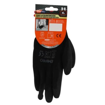 Guanti da lavoro in poliuretano Emi nero 10/XL 8104297