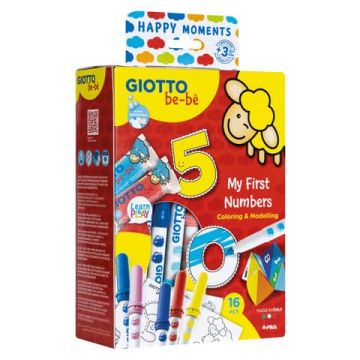 Gioco creativo Giotto Bebe' Happy Moments 28 x 16,5 x 7,5 cm My First Numbers F478600