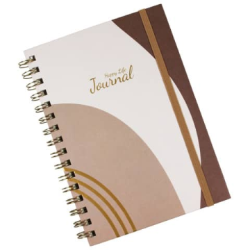 Quaderno a spirale A5 Donau Happy Life 100 fogli 80g/m² marrone 330362022