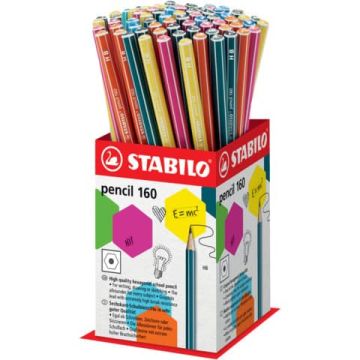 Espositore da banco Stabilo Pencil HB - 72 pezzi - colori fusto assortiti 160/72-1HB