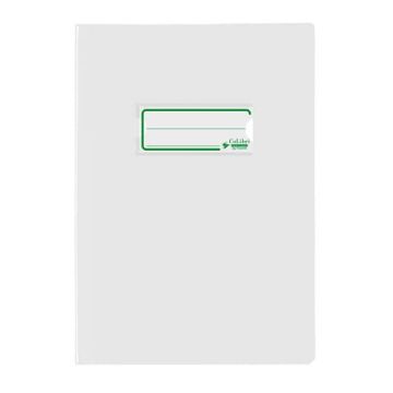 Copriquaderno A5 Favorit con portanome e salva angoli - laccato - PE180 - conf. da 24 - bianco - 400184659