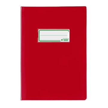 Copriquaderno A5 Favorit con portanome e salva angoli - laccato - PE180 - conf. da 24 - rosso - 400184674