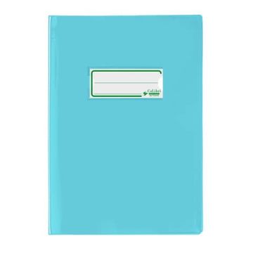 Copriquaderno A5 Favorit con portanome e salva angoli - laccato - PE180 - conf. da 24 - azzurro - 400184675