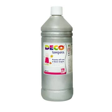 Tempera Deco Deco in flacone da 500 ml argento PF550/41