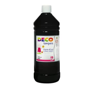 Tempera CWR Deco in flacone da 1000 ml nero 08808/02