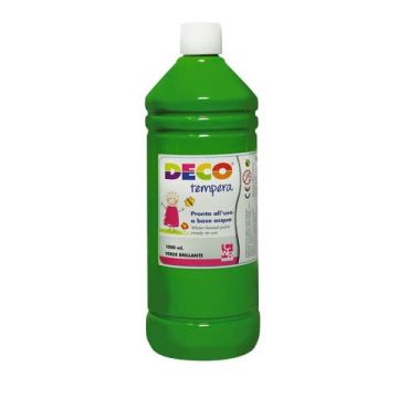 Tempera CWR Deco in flacone da 1000 ml verde brillante 08808/14