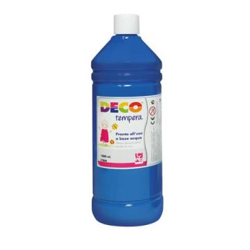 Tempera CWR Deco in flacone da 1000 ml blu cyan 08808/21