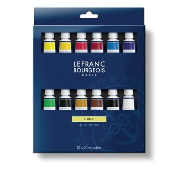 Olio fine in tubi Lefranc Bourgeois formato 20 ml 12 colori assortiti - 810118