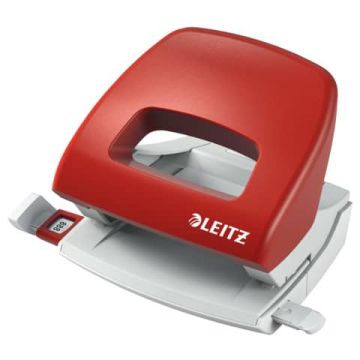 Perforatore a 2 fori con guida Leitz Metal Rim 5038 Leitz rosso 50380125